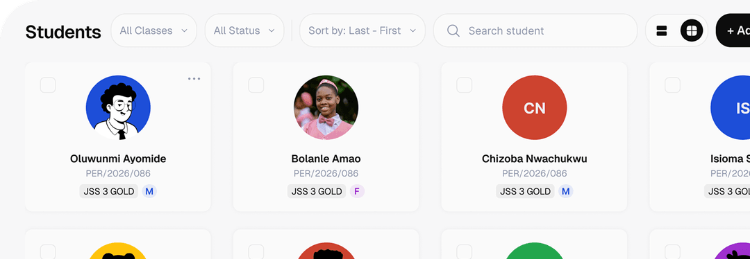 Students dashboard